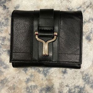 Cole Haan Small Leather Wallet color Black - never used